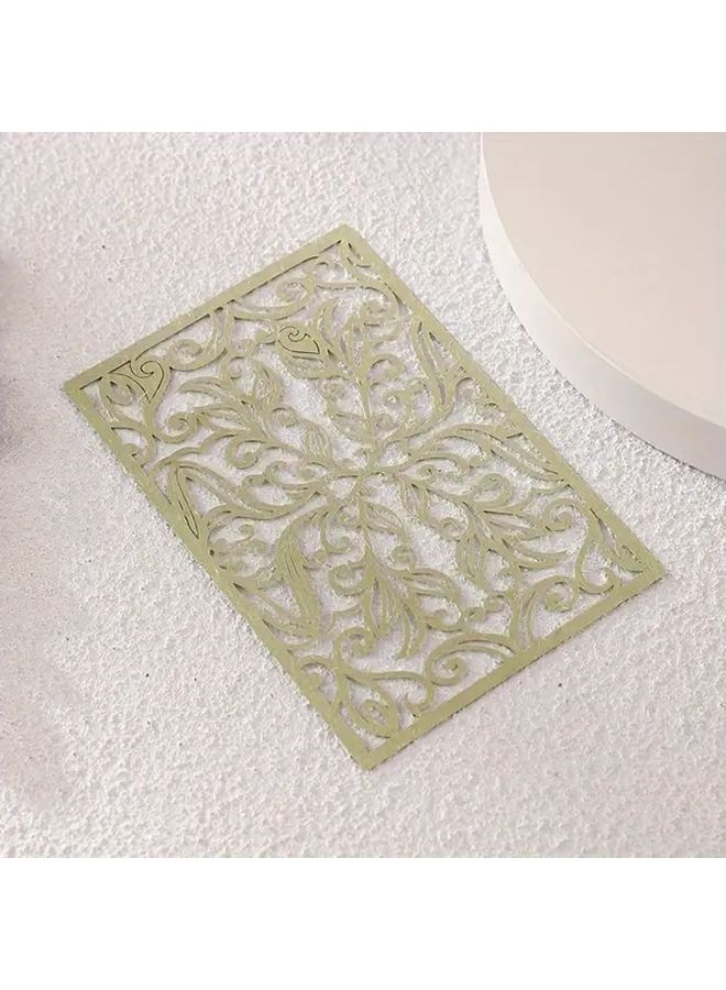 10 Pieces Hollow Dream Lace Paper For Scrapbooking Art Journaling DIY Crafts Notebook Decoration Party Supplies Brown Elegant Paper Embellishments For Collage Stationery Gift Decor - Image 2