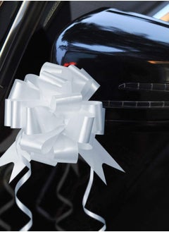 KASTWAVE Pull Bow, 30PCS Gift Wrap Pull Bow Ribbon, White Ribbon Pull Bow, White Gift Bow Gift, Bow Pull Ribbon for Gift Wrap, Bouquet, Gift Basket, Birthday, Wedding, Valentine's Day Gift Decoration  - Image 4