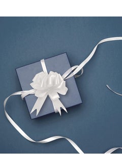 KASTWAVE Pull Bow, 30PCS Gift Wrap Pull Bow Ribbon, White Ribbon Pull Bow, White Gift Bow Gift, Bow Pull Ribbon for Gift Wrap, Bouquet, Gift Basket, Birthday, Wedding, Valentine's Day Gift Decoration  - Image 3