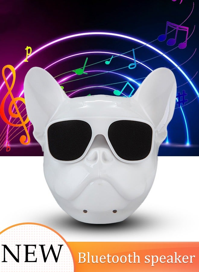 Beauenty Portable Bluetooth Speaker Unique Dog-head-like Wireless Speaker, HIFI Subwoofer, 1200mAh Battery, Support FM Radio Function FT Card Playback, Suitable for Home Outdoor Travel  - Image 1