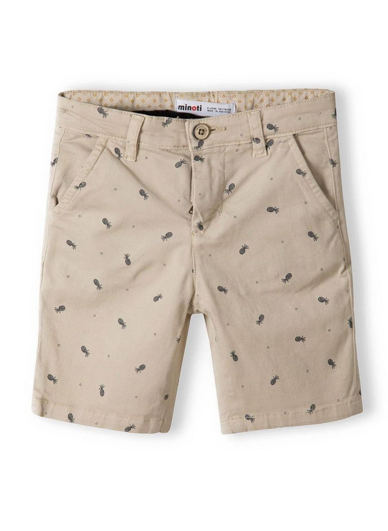 MINOTI Boys chino shorts printed cream - Image 2