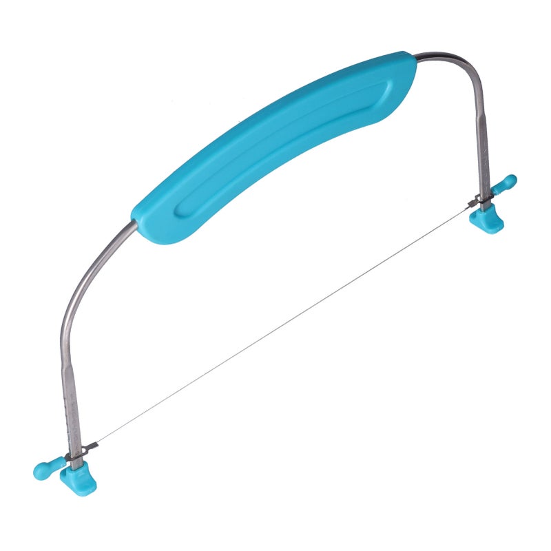 304 Stainless Steel Cake Leveler Adjustable Wire Cake Cutter with Handle and Scale DIY Baking Tool for Kitchen(29449)Sapphire Cake Leveler - Image 1