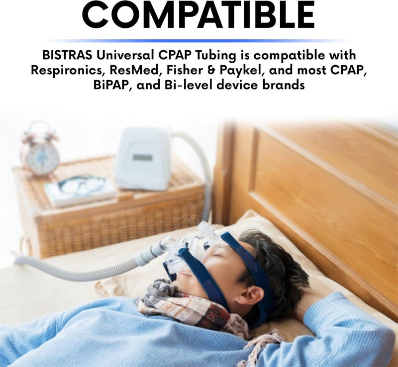 BISTRAS Made in USA 8 Foot Universal CPAP Tubing  Compatible with All Major CPAP BiPAP and Most Machines 2 Pack - Image 5
