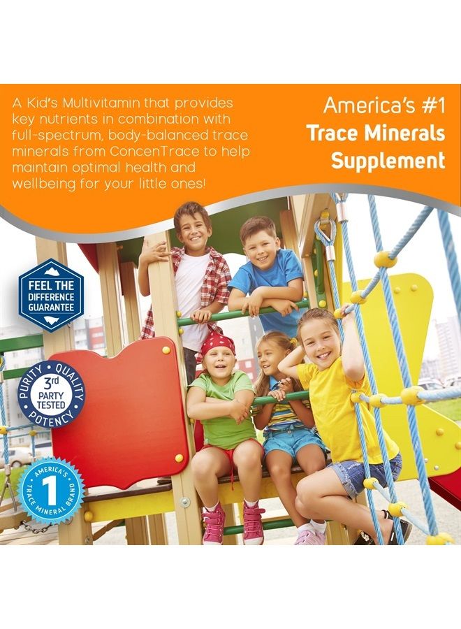 Trace Minerals Kid's Multi Liquid Multivitamin Supplement with Vitamin C, Zinc, Minerals | Supports Healthy Bones and Immunity | Natural Citrus Punch Flavor | 48 Servings, 8 fl oz (1 Pack) - Image 5