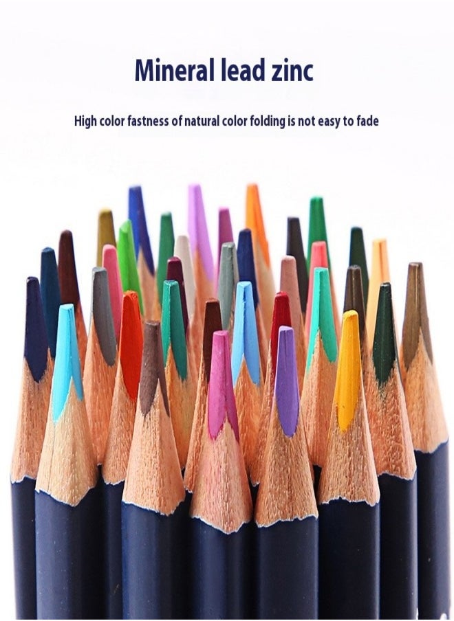 Water-Soluble Colored Pencils Set – 12 Colors with Ergonomic Triangular Design