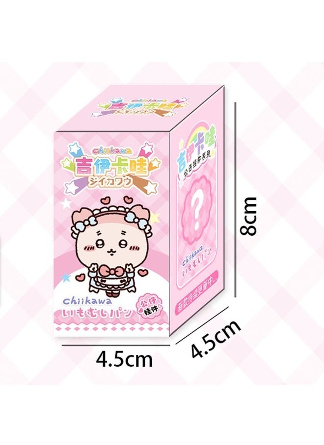 null - Jika Wow Chiikawa Creative Cartoon Doll Blind Box Oussage Jiyi Pendant Handmade Cute Small Gift-Color:Large Strawberry Bear Pendant Blind Box-Complete Set Of 12 Small Boxes - Image 1