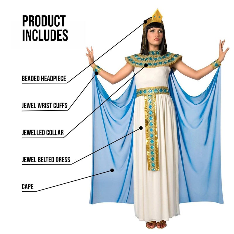 Morph De Luxe – Women's Cleopatre Costume, Women's Cleopatra Costume, Women's Cleopatra Costume, Women's Egyptian Costume, Women's Halloween Costume, Size L - Image 2