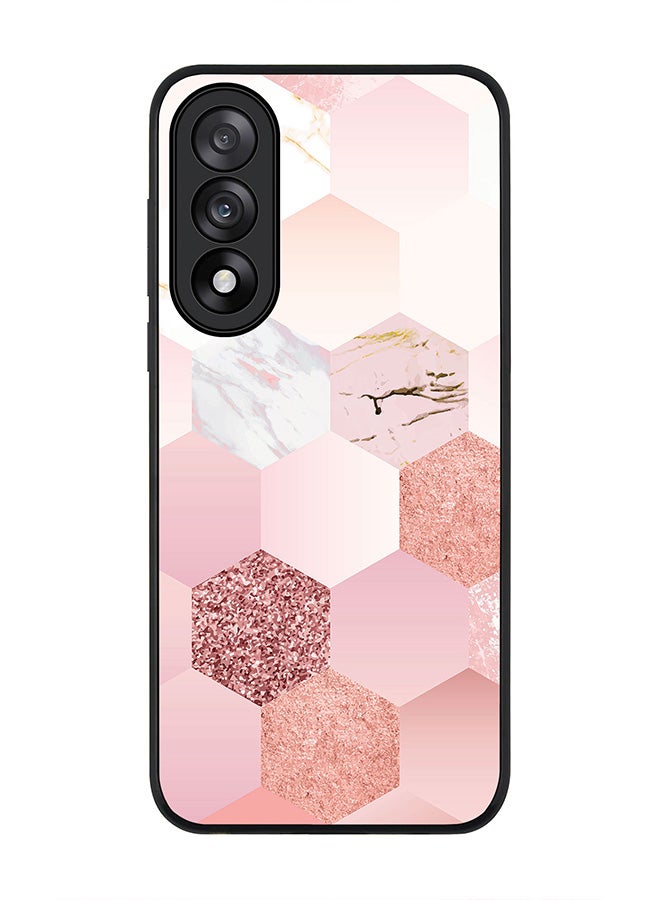 Stylizedd For OnePlus Nord 5 / Ace 5 Ultra Case,Slim fit Camera Protection, Shockproof Thin Phone cover  - Marble Pink Honeycomb
