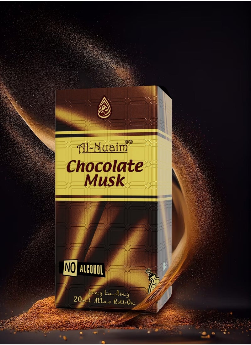 Al Nuaim - Al-Nuaim Chocolate Musk Alcohol Free Attar - 20ml | Exquisite & Long Lasting Fragrance - Image 1
