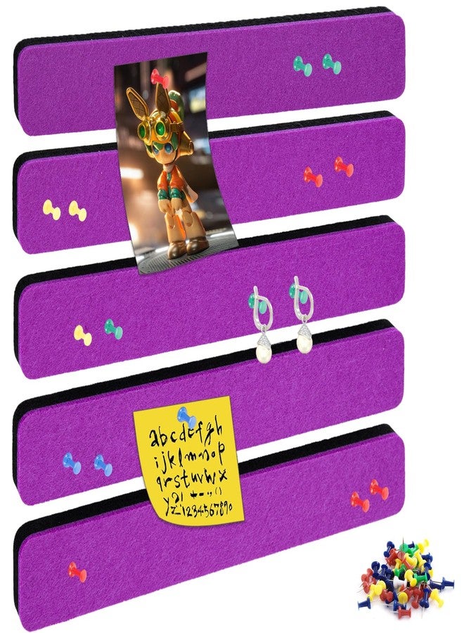 Henandou Bulletin Board Cork Board Cork Boards for Walls Cork Board for Office Pin Board Bulletin Boards for Walls (Purple) - Image 1