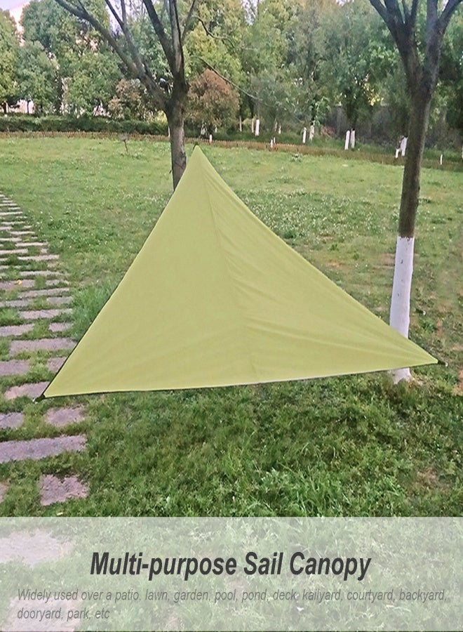 10ft Rain Fly UV Sun Shade Sail Canopy Waterproof Heavy Duty Triangle 210T Polyester Awning Sand Sunshade for Outdoor Patio Garden Backyard Activities - Image 4