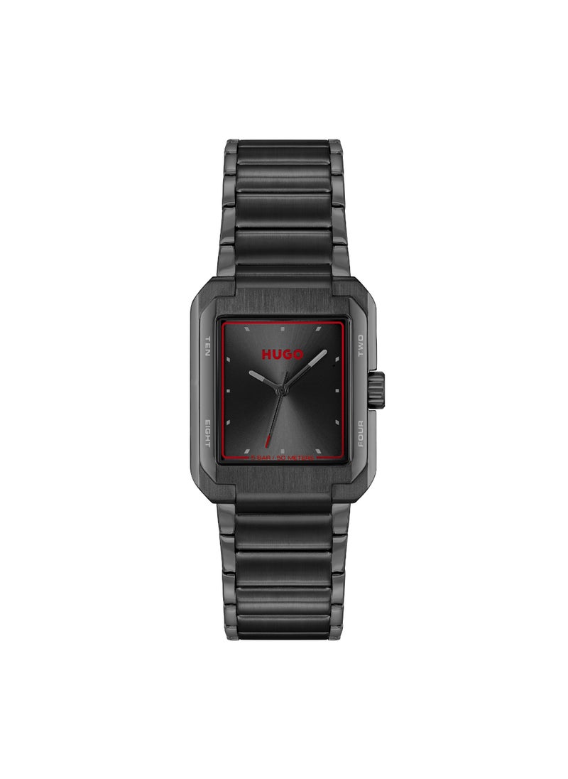 HUGO BOSS HUGO BOSS WATCH RECTANGLE ANALOG MEN'S BLACK CASE WATCH - 1530383  - Image 2
