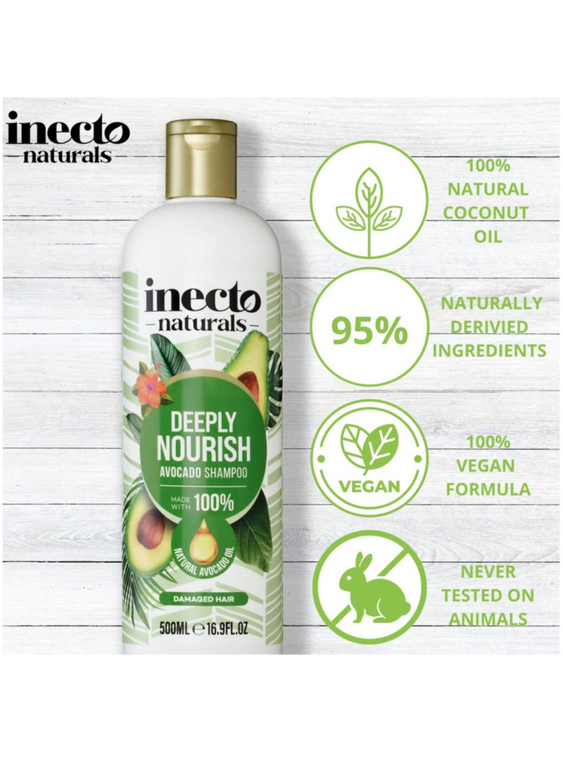 Inecto Naturals Inecto Naturals Avocado Hair Shampoo 500ml - Image 2