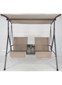 DubaiGallery Universal Replacement Canopy 600D Oxford Cloth Waterproof Top Cover for Swing 2 & 2 Seater Sun Shade Garden Hammock Swing Canopy Cover Roof  - Image 2
