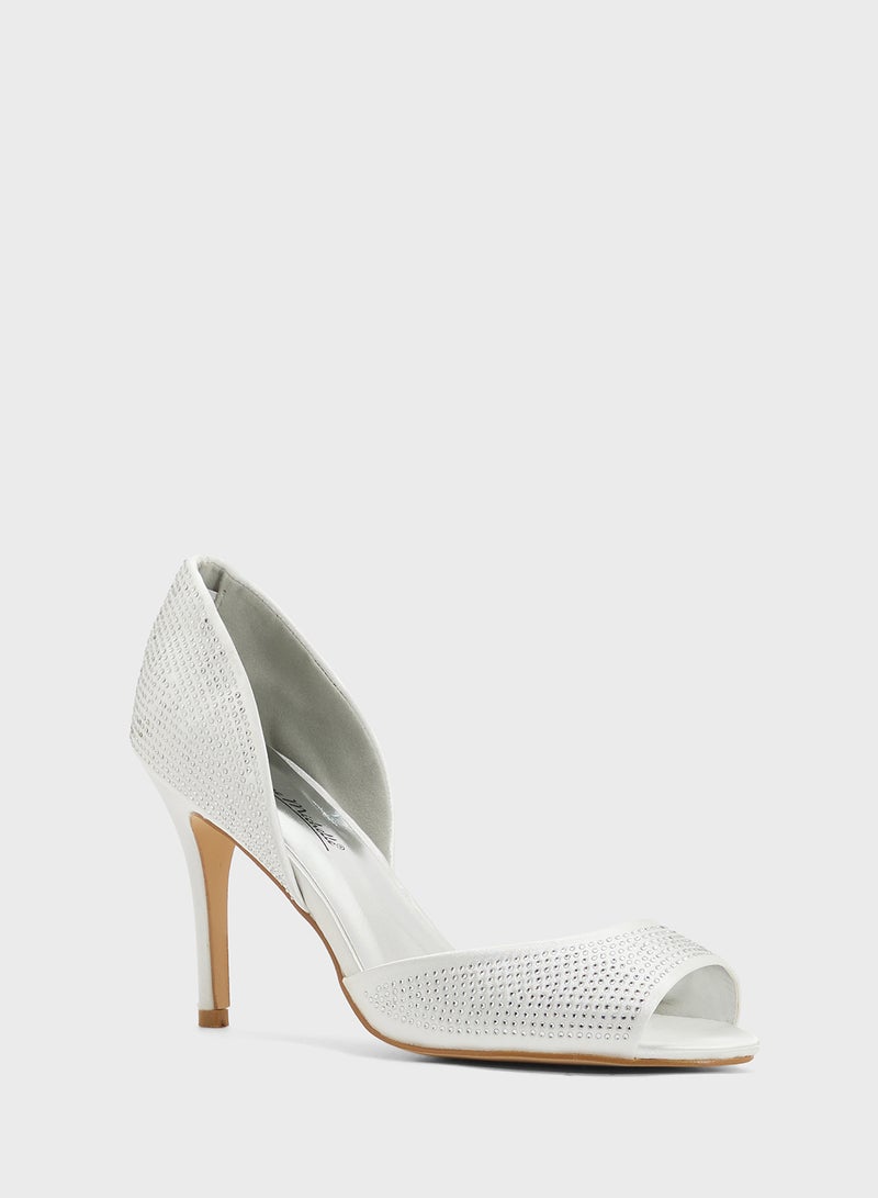 Anne Michelle Peep-Toe Occasion Pump  - Image 2