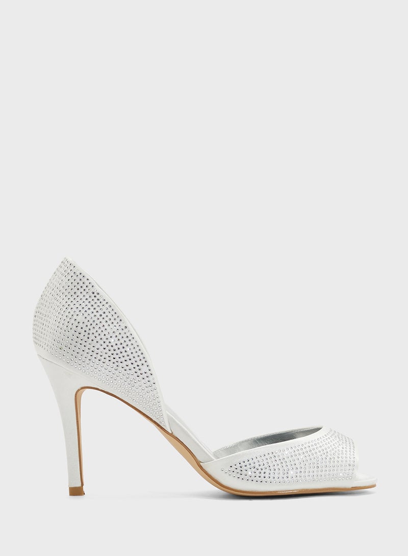 Anne Michelle Peep-Toe Occasion Pump  - Image 1