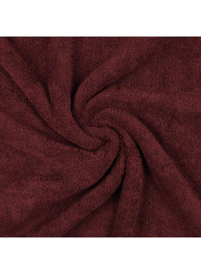 Trident 100% Cotton Towels for Bath | Towels for Bath Large Size | Trident Bath Towel - Soft & Absorbent | 450 GSM | 1 Piece Bath Towel for Men/Women | Urban Comfort | 70 cms x 140 cms - Wine Red - Image 5
