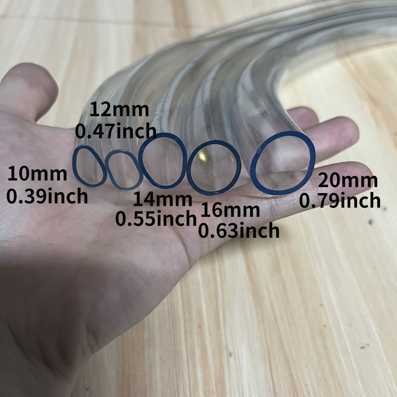 Transparent PVC Hose Inner Diameter 10mm 138 Inch for Household Water Pipes Garden Irrigation Aquarium Water Pump Agricultural Industrial Use - Image 1