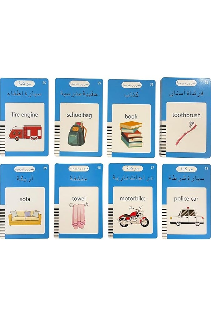 MINMEER Arabic English Alphabet Talking Flash Cards for Kids, Learning Arabic Letters, 224 Basic Sight Words, Arabic Learning Toys for Toddlers - Image 2