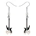 DUOWEI Acrylic Cute Music Bass Electric Guitar Earrings Charms Instrument Drop Dangle Jewelry Gifts for Women Bass - Image 2