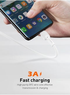 USB A To Lightning Cable 3A Fast Charging Anti-Swing Data Cord For iPhone 14/14 Pro/14 Plus/14 Pro Max/13/13 Pro/12/12Pro/12 Pro Max/11/iPad 1M White - pzsku/ZCA219F28D2537F123AF5Z/45/_/1740913231/5779fe69-96c3-4780-a6d8-88b5dfd051ca