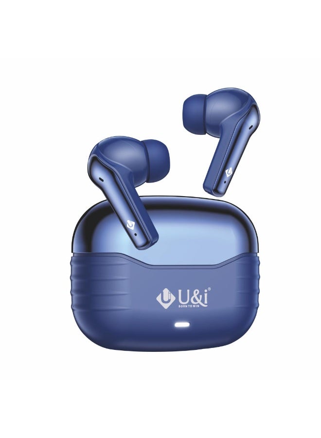 يو اند اي سماعات أذن لاسلكية يو آند آي TWS-4959 - ميكروفون رباعي، تأخير منخفض 60ms للألعاب، بلوتوث 5.4، مقاومة للماء IPX4، تحكم باللمس وحساس سيلفي - Image 1