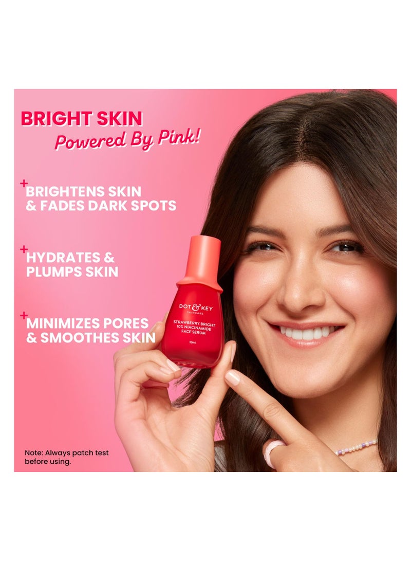 Dot & Key 10% Niacinamide + Strawberry Face Serum with Vitamin B12 & Hyaluronic Acid | Fades Dark Spots, Hyperpigmentation & Dullness | Hydrates, Smooths & Minimizes Pores | 30ml - Image 5