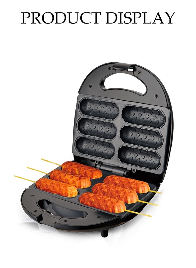 DUNISO Sausage Machine，Hot Dog Machine，Multifunctional Frying and Grilling Machine，Safer to Use,Easy to Clean，Used for Warming Sausages and Hot Dogs,Black - Image 4