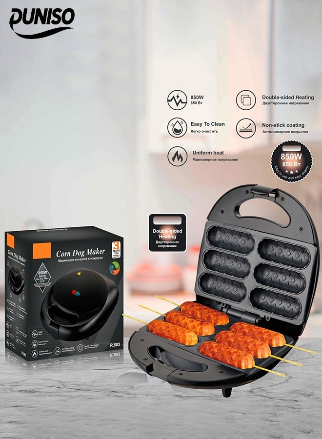 DUNISO Sausage Machine，Hot Dog Machine，Multifunctional Frying and Grilling Machine，Safer to Use,Easy to Clean，Used for Warming Sausages and Hot Dogs,Black - Image 1