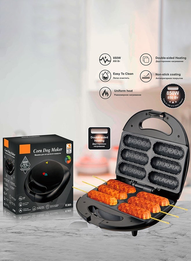 Sausage Machine，Hot Dog Machine，Multifunctional Frying and Grilling Machine，Safer to Use,Easy to Clean，Used for Warming Sausages and Hot Dogs,Black - Image 1