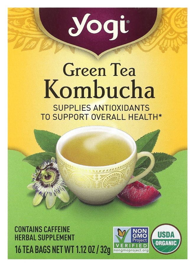 Yogi Tea Green Tea Kombucha 16 Tea Bags 1.12 oz (32 g) 