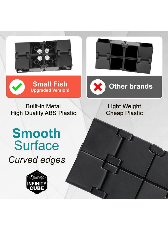 SMALL FISH - Infinity Cube Sensory Fidget Toy, Edc Fidgeting Game For Kids And Adults, Cool Mini Gadget Best For Stress And Anxiety Relief And Kill Time, Unique Idea That Is Light On The Fingers And Hands - Image 1