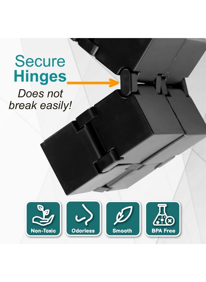 SMALL FISH - Infinity Cube Sensory Fidget Toy, Edc Fidgeting Game For Kids And Adults, Cool Mini Gadget Best For Stress And Anxiety Relief And Kill Time, Unique Idea That Is Light On The Fingers And Hands - Image 1