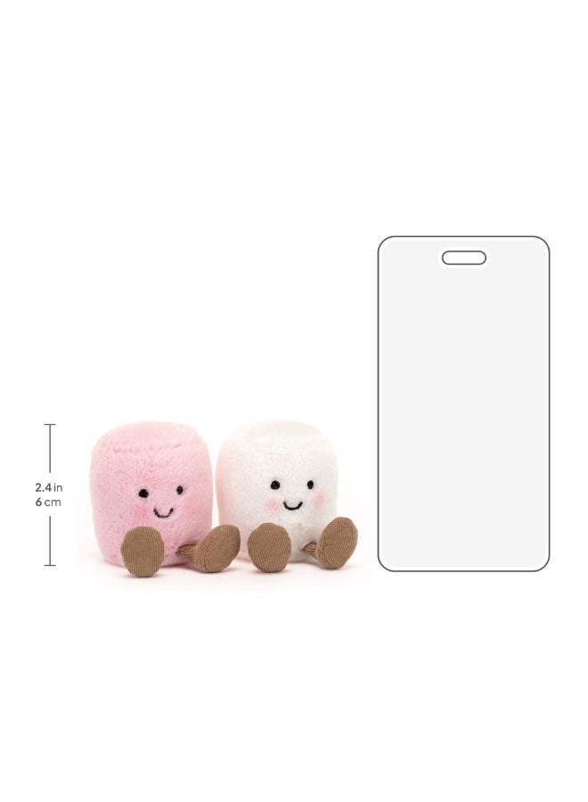 Jellycat Pink And White Marshmallows Plush – Soft Stuffed Toy with Cordy Legs, Cute Valentine’s Gift for Kids & Adults, Collectible Jellycat, 6 cm - Image 4