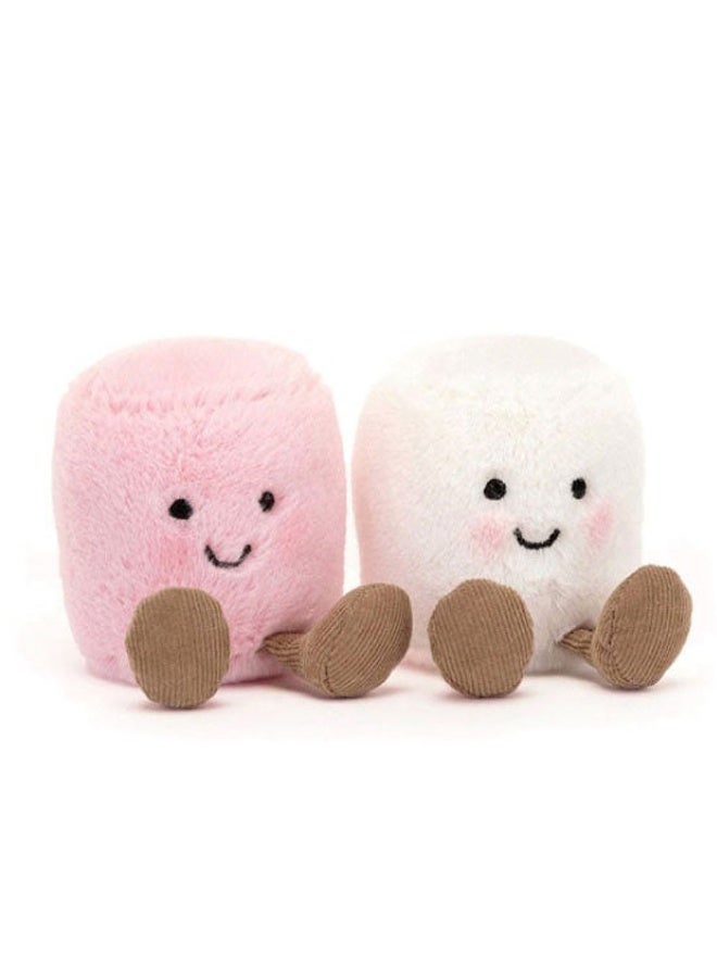 Jellycat Pink And White Marshmallows Plush – Soft Stuffed Toy with Cordy Legs, Cute Valentine’s Gift for Kids & Adults, Collectible Jellycat, 6 cm - Image 1
