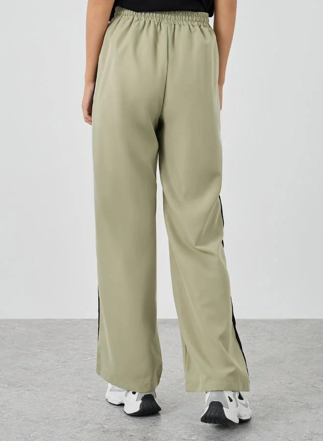 Take Two Take Two Side Panel Cargo Pants with Drawstring