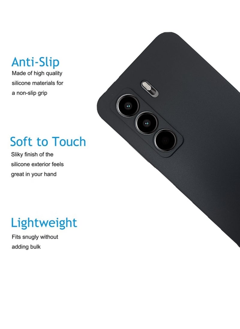 Itel Power P70 Premium Case | Premium Silicone  Case Cover Designed for Itel Power P70 | Itel Power P70 Case Camera and Drop Protection Thin Protective Back Cover Case for Itel Power P70 - Black