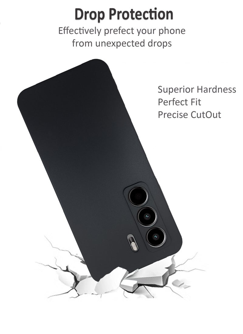 Itel Power P70 Premium Case | Premium Silicone  Case Cover Designed for Itel Power P70 | Itel Power P70 Case Camera and Drop Protection Thin Protective Back Cover Case for Itel Power P70 - Black