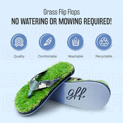 GFF Grass Flip Flops for Men/Women/Kids - XS/S/M/L Size Sandal - Camo/Black/Pink Color Slippers - Image 2