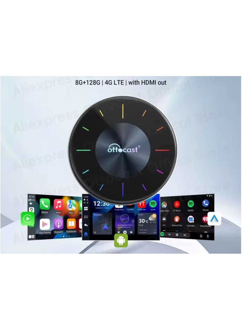 أوتوكاست يعتبر CarPlay  الذي يدعم 4G هو التطور المثالي لتجربة القيادة الرقمية! بفضل ذاكرة الوصول العشوائي (RAM) التي تبلغ سعتها 8 جيجابايت وسعة التخزين البالغة 128 جيجابايت، يمكنك تشغيل تطبيقاتك المفضلة بسلاسة، بما في ذلك خدمات Shahid Net وNetflix وYouTube وGoogle للاستمتاع الكامل، تم تجهيز الجهاز بمخرج HDMI الذي يمكنك توصيله بشاشة خارجية والاستمتاع بصور عالية الجودة - Image 3