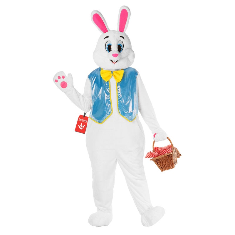 Morph Easter Bunny Costume Adult with Waistcoat, Adult Bunny Suit, Easter Costumes for Adults, Rabbit Suit, Large - Image 1