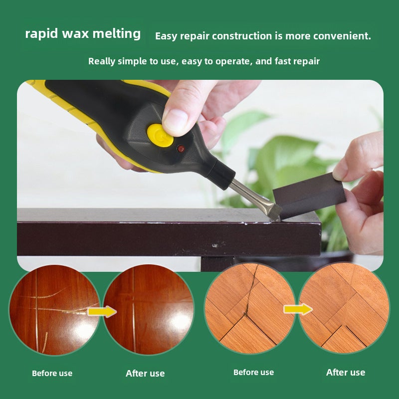 Cross-Border Rechargeable Floor Repair Tool Set Hole Scratch Repair Set Floor Wax Beauty Seam Tool in Stock([Charging model] Wood Floor Repair tool suit) - Image 4