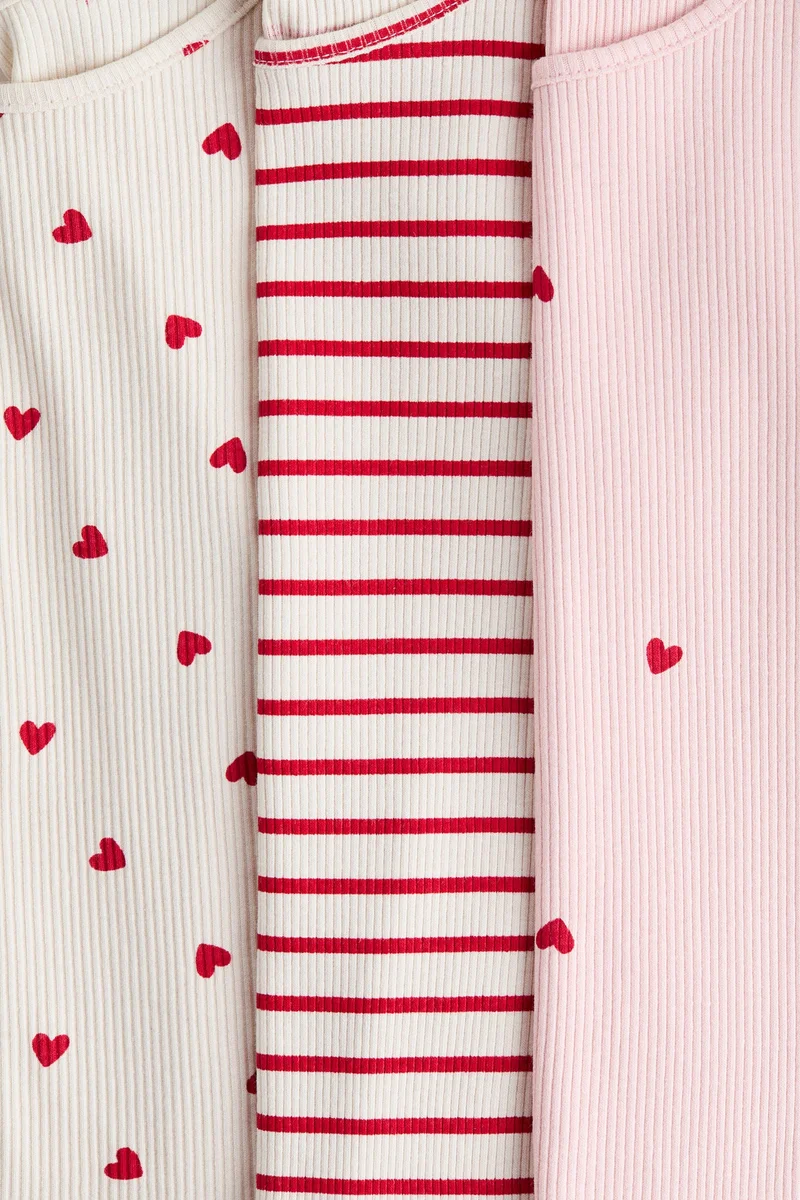 اتش اند ام بلوزة من الجيرسيه المرن - عبوة من 3 قطع