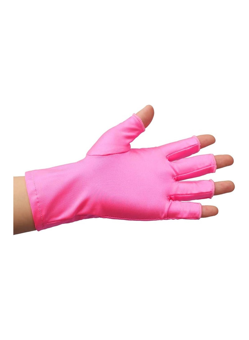brunson UV Gloves for Nails UV Shield Gloves Gel Manicure Gloves Anti UV Fingerless Gloves to Protect Hands from UV Light Lamp and Manicure Dryer - Image 2