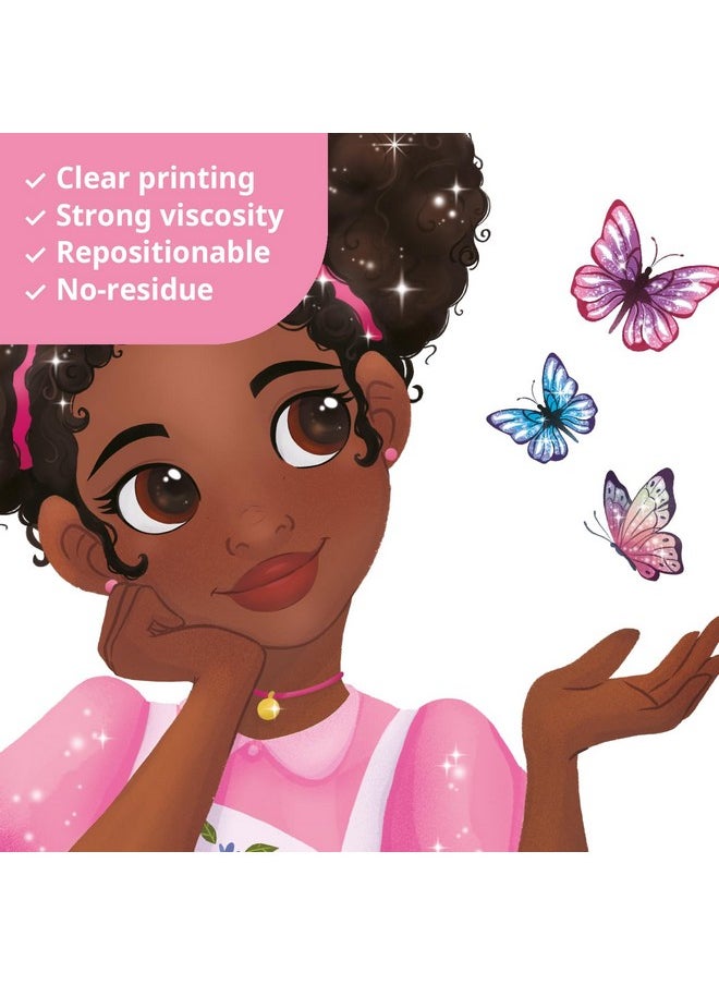 Sg2-2315 Black Girl Magic Wall Stickers Decals Girls Bedroom Butterfly Kids Room Art Toddler Decorations Butterflies Baby Nursery Afro Door Wallpaper Pink - pzsku/ZCA224B4915A2CF7416B5Z/45/_/1735214354/19743c70-67e2-4779-a2aa-40268ff1eca5