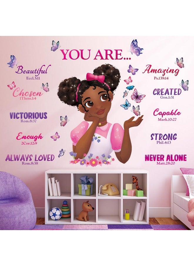 Sg2-2315 Black Girl Magic Wall Stickers Decals Girls Bedroom Butterfly Kids Room Art Toddler Decorations Butterflies Baby Nursery Afro Door Wallpaper Pink - pzsku/ZCA224B4915A2CF7416B5Z/45/_/1735214383/e346dc73-3150-4ef4-8ce2-408ccc89b167