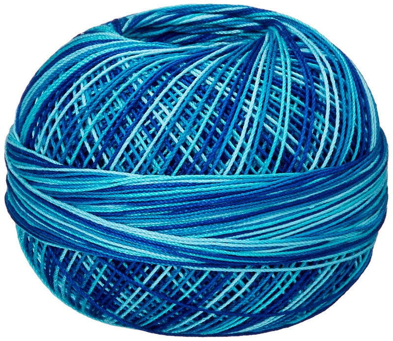 Handy Hands Lizbeth Egyptian Cotton Crochet Thread Tatting Thread and Knitting Thread Lace Size 20 25 Grams 210 Yards HH20149 Peacock Blues
