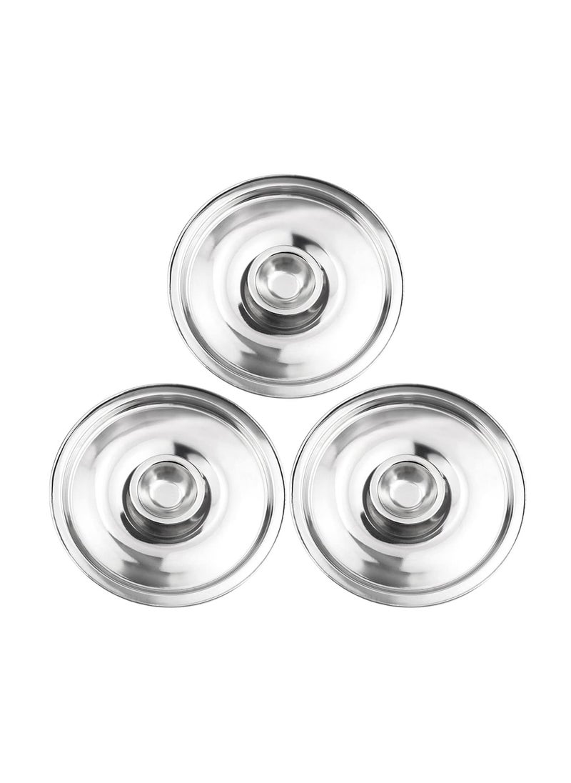 Excefore Stainless Steel Pot Cover, Heavy duty Stainless Steel ss Lid, Universal Lid Pots Pans Replacement Accessories, 6.3IN for Pan Lid Bowl Cover, 16cm  - Image 1