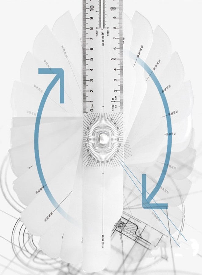 SECRET DESIRE™ 60Cm T Square Ruler Rotary Multifunctional Angle Ruler for Engineering - Image 5