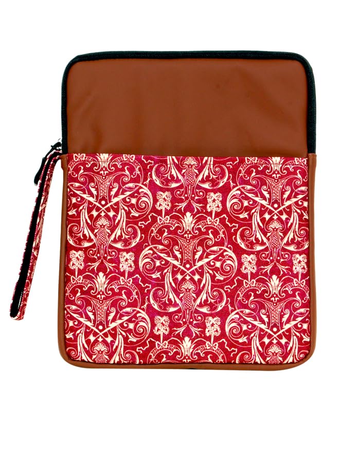 ProElite Tablet Sleeve Case Cover for Upto 11.5" for iPad 10.2/Air 10.9/Pro 11/ Samsung/Lenovo/Galaxy Tab A9 Plus/S8/S9/Realme Pad/Honor Pad X9/Xiaomi Mi pad 7/Redmi Pad/Oneplus Pad, Brown Filigree - Image 2